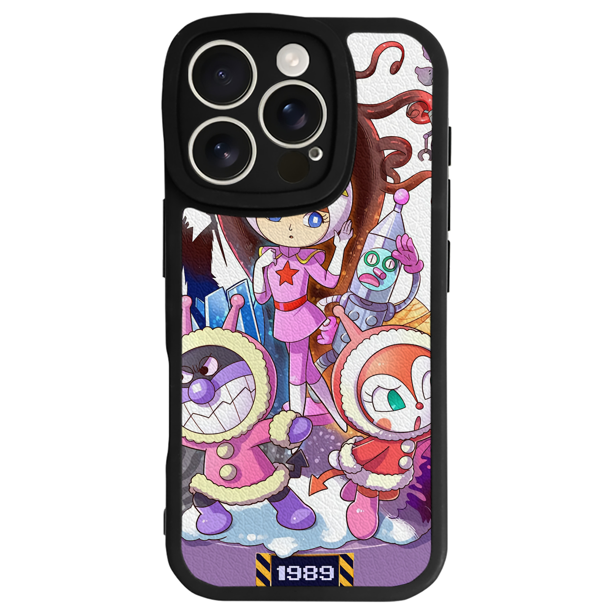 （画像用） アンパンマン Anpanman 【iPhone 16シリーズ対応】シリコンスマホケース（レザー調） 材質：シリコン